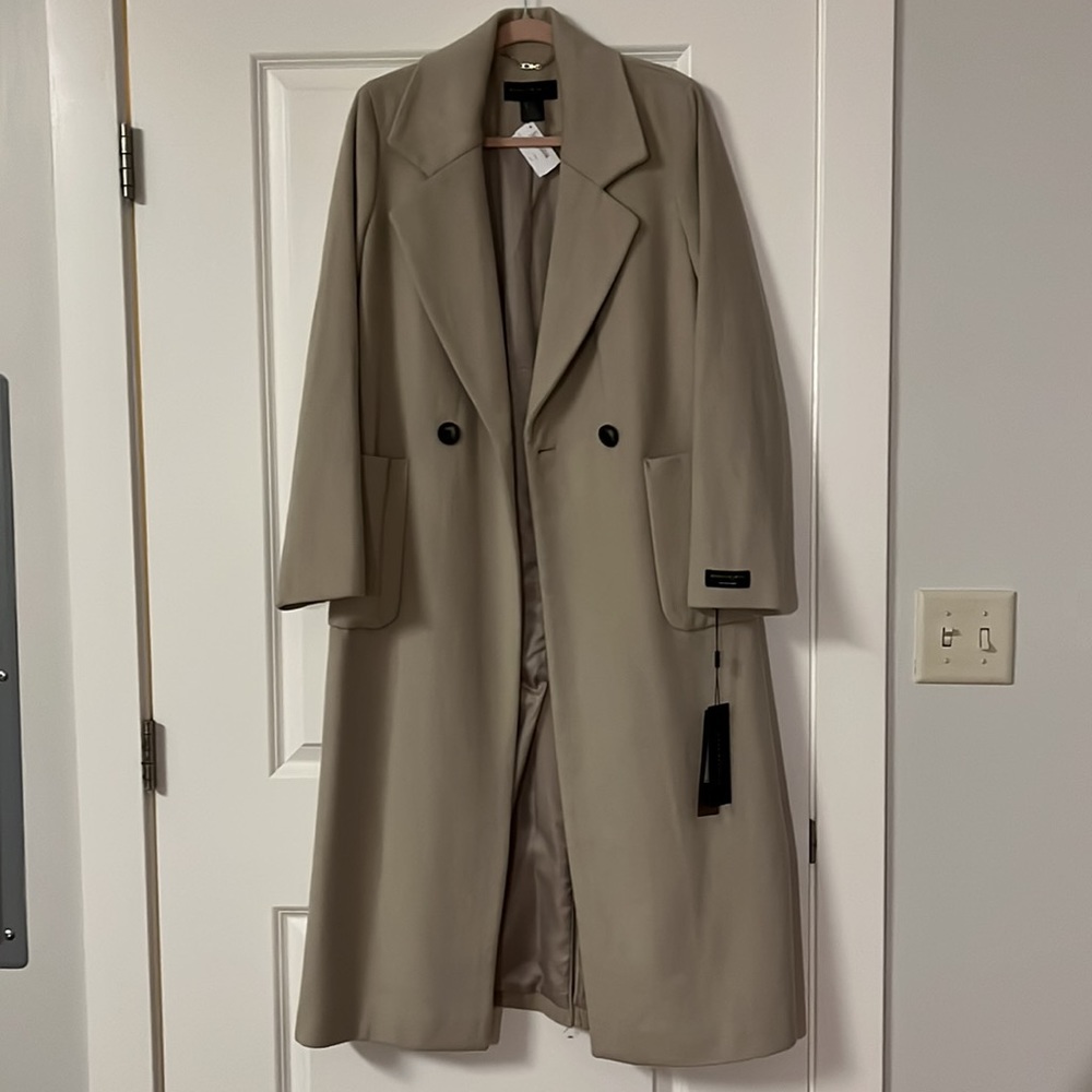 DKNY MAXI LENGTH WOOL COAT